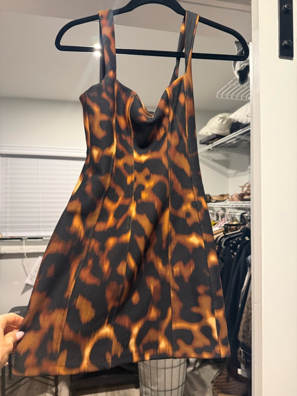 Tortoiseshell print minidress - Picture 2 of 3